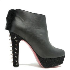 ABBEY DAWN SPLIT ENDS PLATFORM SPIKE BOOTIE